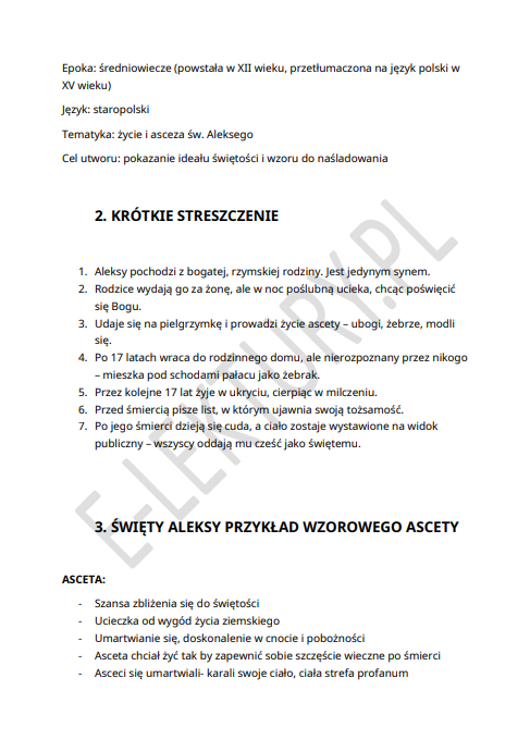 Podgląd Legenda o świętym Aleksym